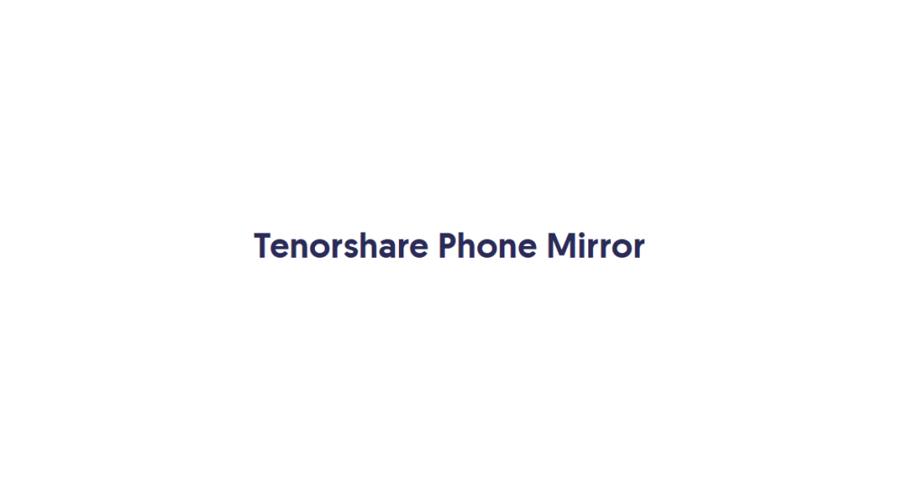 Tenorshare Phone Mirror 優惠碼2025年4月｜註冊碼 40% OFF